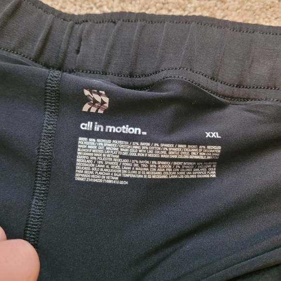 NWT All In Motion Women's Black Skort Mini Skirt Size XXL - Picture 3 of 6